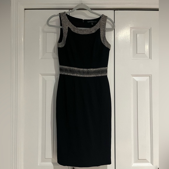 White House Black Market Dresses & Skirts - WHITE HOUSE BLACK MARKET MIDI BLACK DRESS